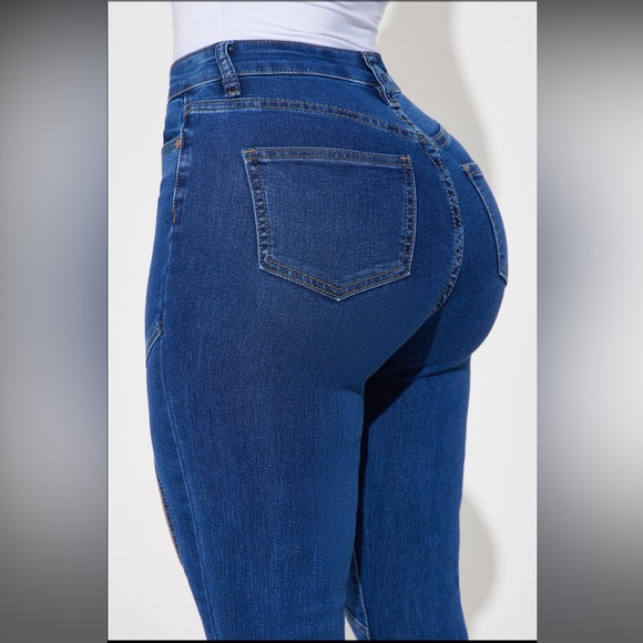 Claire Cutout Stretch Bootcut Jeans - Picture 5 of 11